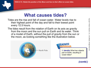 What causes tides?