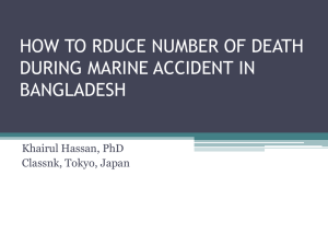 how to rduce number of death during marine accident