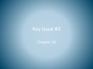 Chapter 10 Key Issue #3