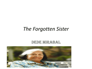 The Forgotten Sister Dede Mirabal