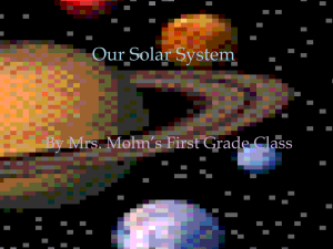 Our Solar System - firstgrade-oms