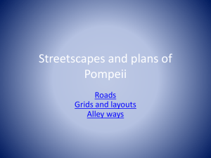 Streetscapes and plans of Pompeii - History