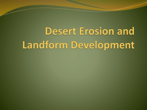 Desert Erosion