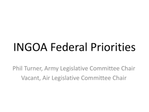 INGOA Federal Priorities