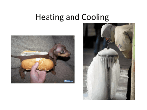 8I Heating and Cooling quiz