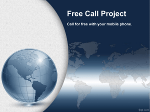 Diapositiva 1 - Free Call World Project