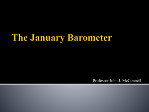 The January Barometer - Krannert School of Management