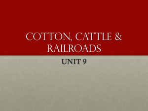 COTTON, CATTLE & RAILROADS
