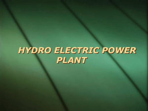 save-HYDRO ELECTRIC POWER