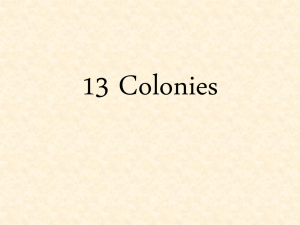 13 Colonies - Ms. Bunnell