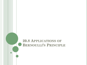 20.8 Applications of Bernoulli`s Principle