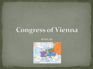 WH2.8 Congress of Vienna
