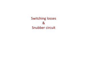 Switching losses and snubber circuit