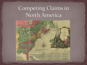 Competing Claims in North America