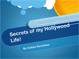 Secrets of my Hollywood Life!
