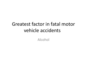 Greatest factor in fatal motor vehicle accidents