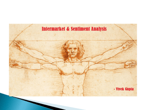 Intermarket & Sentiment analysis