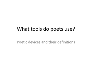Poetic device definitions