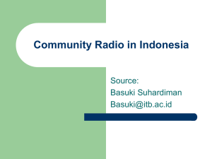 Community Radio in Indonesia