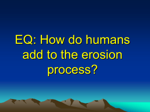 EQ: How do humans add to the erosion process?
