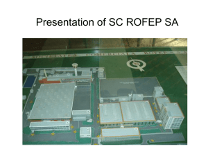 Presentation of SC ROFEP SA