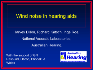 wind noise - National Acoustic Laboratories