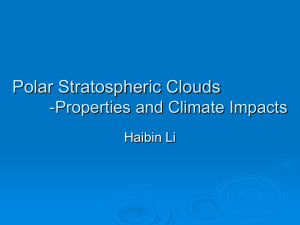 Polar Stratospheric Clouds -Properties and Climate Impacts