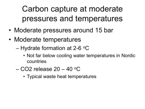 Carbon capture using gas hydrate technology