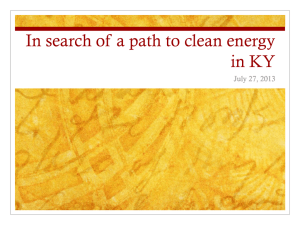 The path to clean energy in KY
