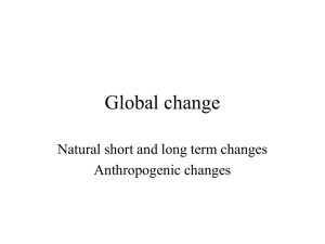 Lecture 17: Global Change