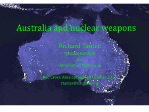 Australia and nuclear weapons - Nautilus Institute for Security and