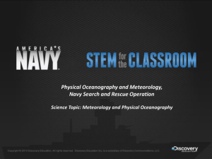 Physical Oceanography - Navy STEM for the Classroom