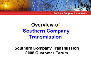 Overview of Southern Company Transmission