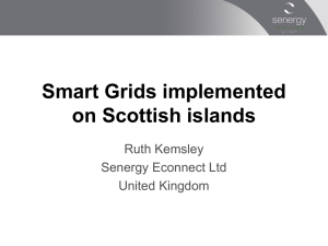 Smart Grids implemented on Scottish islands