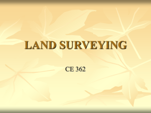 LAND SURVEYING - Civil and Environmental Engineering | SIU
