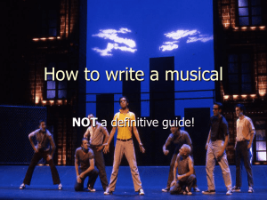 How to write a musical