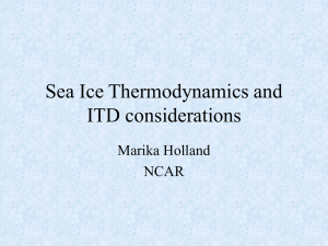 Sea Ice Thermodynamics