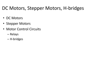 DC Motors, Stepper Motors, H