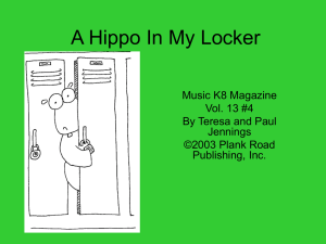 A Hippo In My Locker - Bulletin Boards for the Music Classroom