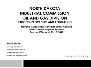 North Dakota Industrial Commission and TAT Tax Issues