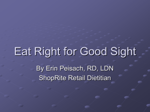 Eat Right for Good Sight