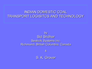 Indian Domestic Coal Transport Logisitcs And Technology