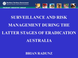 Surveillance Changes During the Latter Stages of Eradication