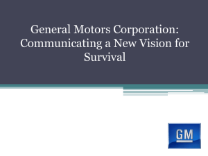 General Motors: Communicating for Survival
