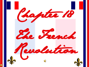 French Revolution --"Liberal" Phase