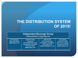 The Distribution System of 2015, October 2010, Chicago, IL.
