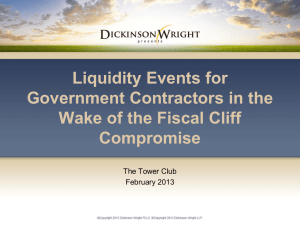 Liquidity Strategies for Government Contractors