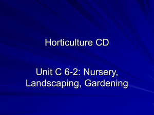Horticulture CD