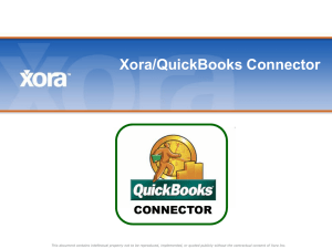 Xora/QuickBooks Connector