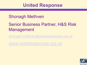 United Response Safeguarding presentation